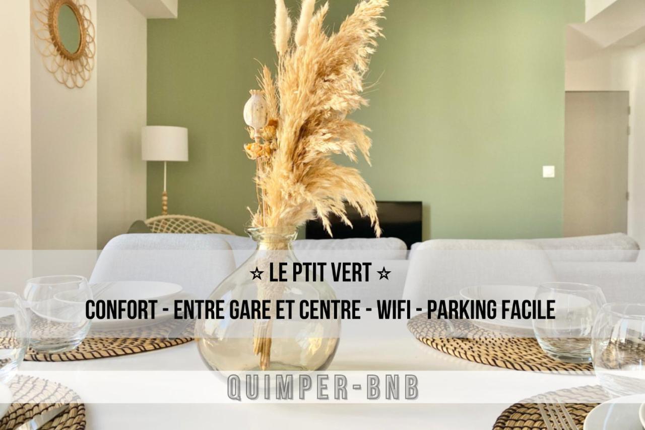 Le Ptit Vert - Wifi - Confort - Entree Autonome - Entre Gare Et Centre Кемпер Екстер'єр фото